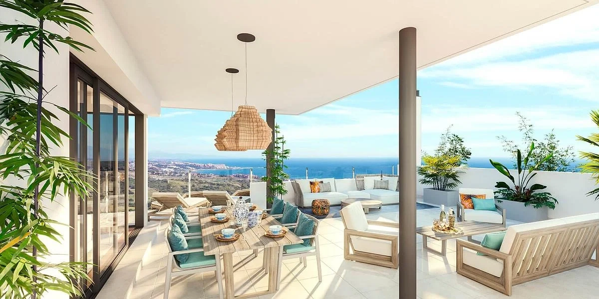 2 - продажа квартира вид моря casares - costa del sol андалусия испания
