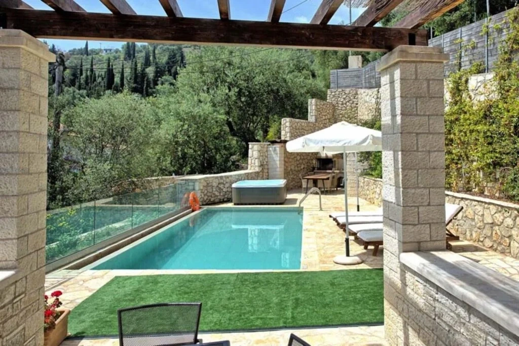 2 - vente villa vue mer agní îles ioniennes grèce