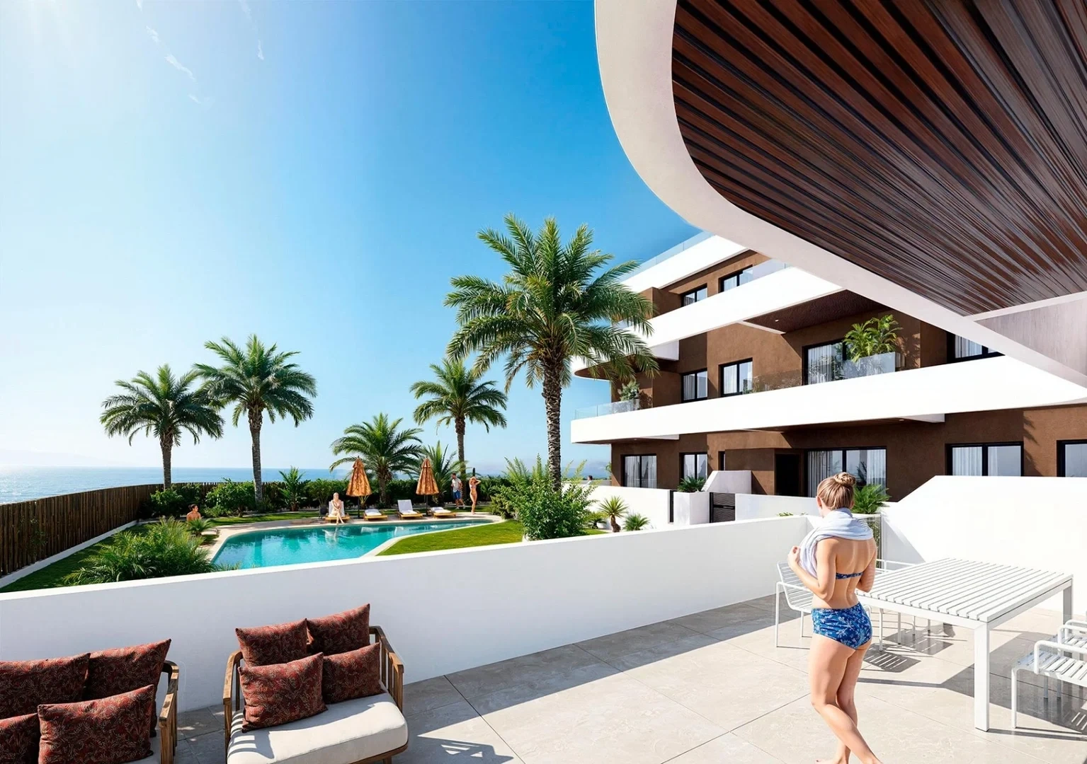 2 - продажа квартира вид моря guardamar del segura валенсия испания
