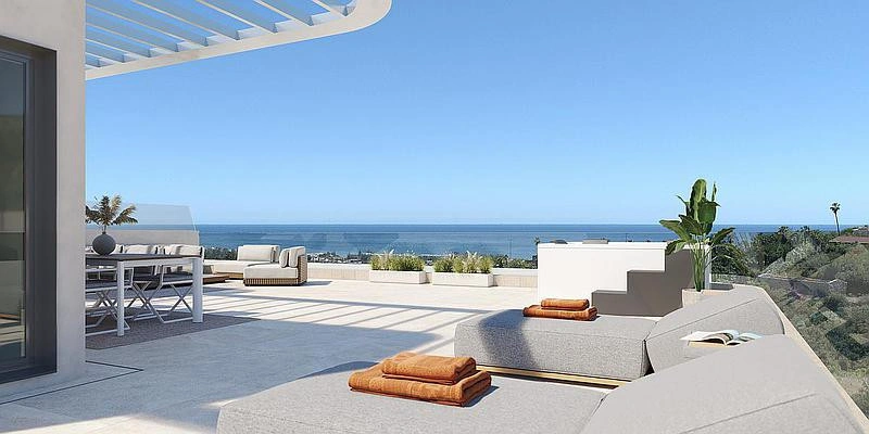 1 - verkoop appartement uitzicht op zee estepona - costa del sol andalusië spanje