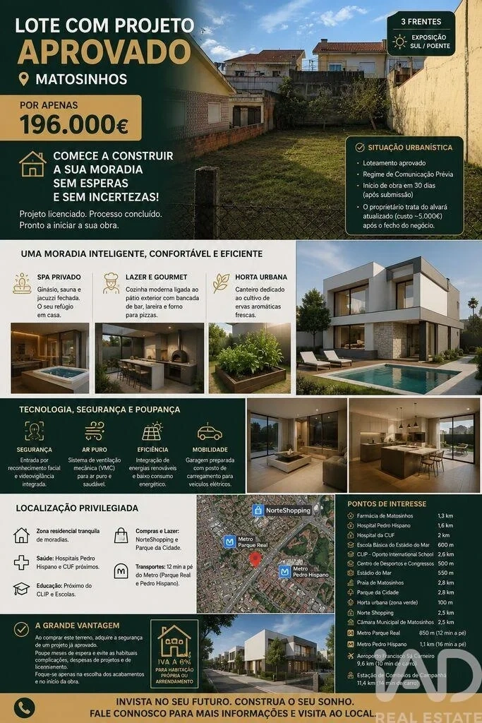 1 - plot of land for sale in matosinhos north region portugal