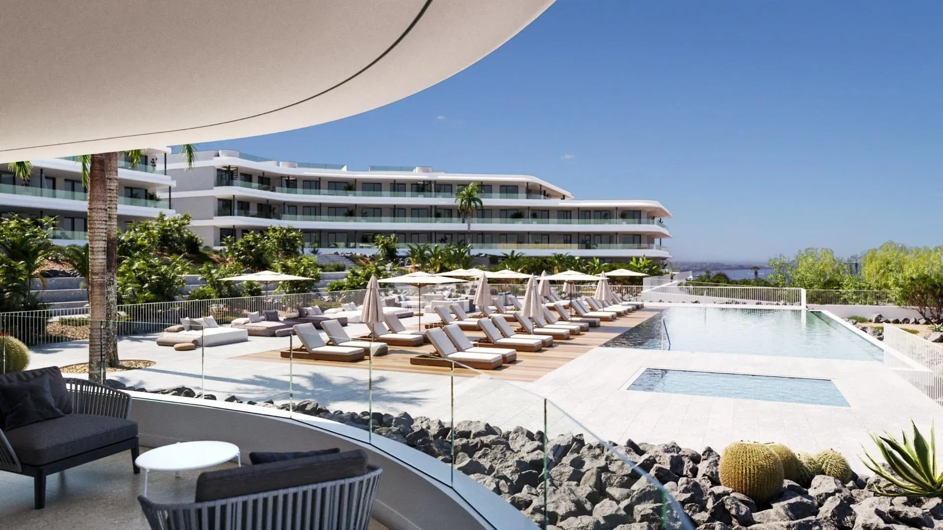 2 - vente appartement vue mer adeje ténérife - canaries espagne