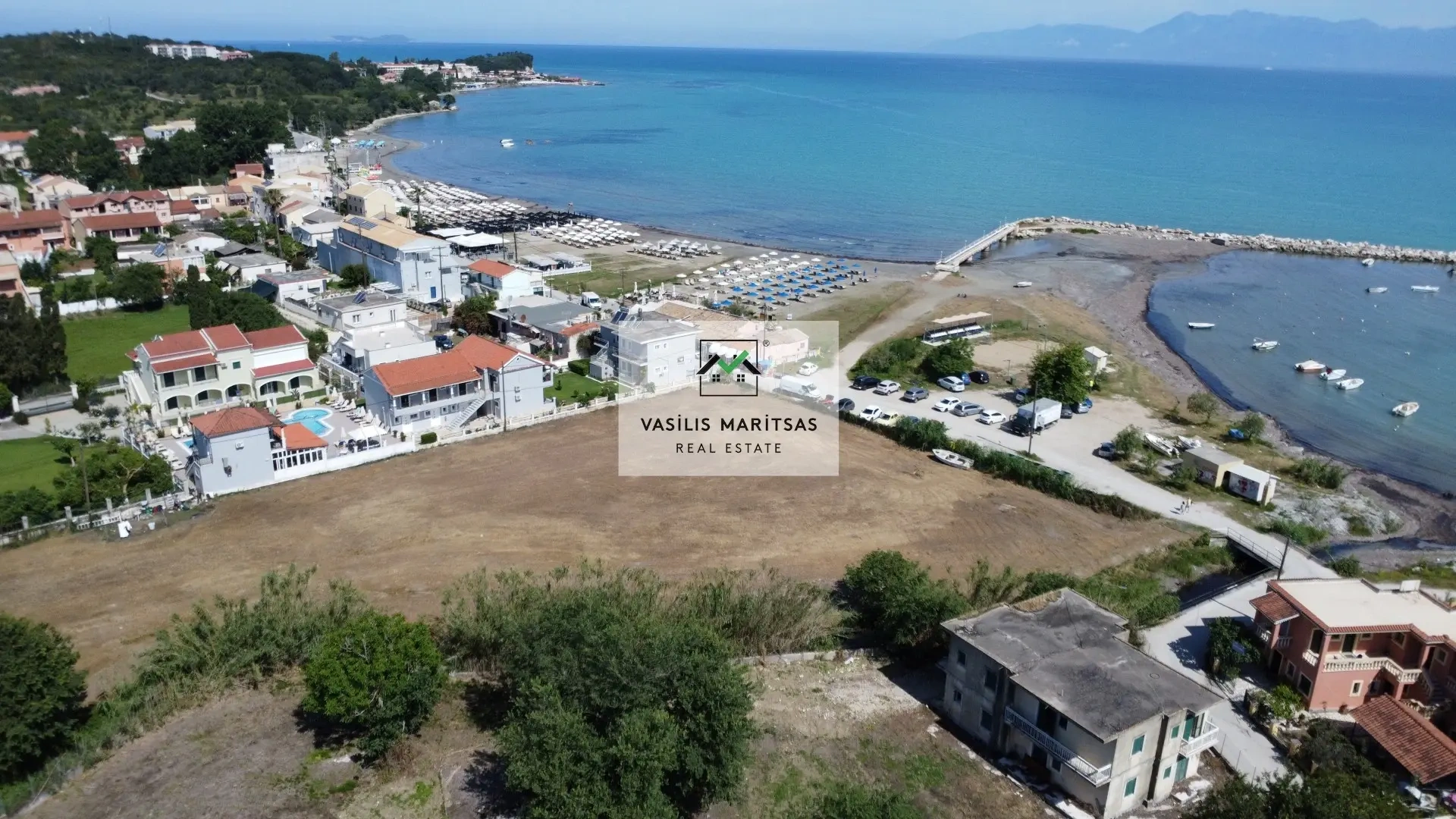 2 - vente terrain vue mer corfu îles ioniennes grèce