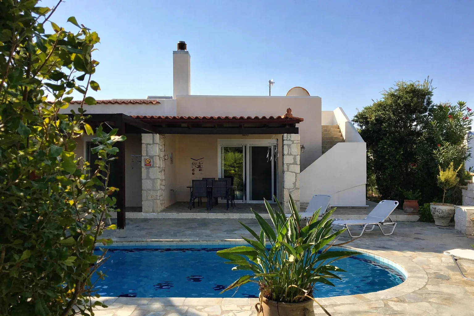 Maison vue mer avec piscine