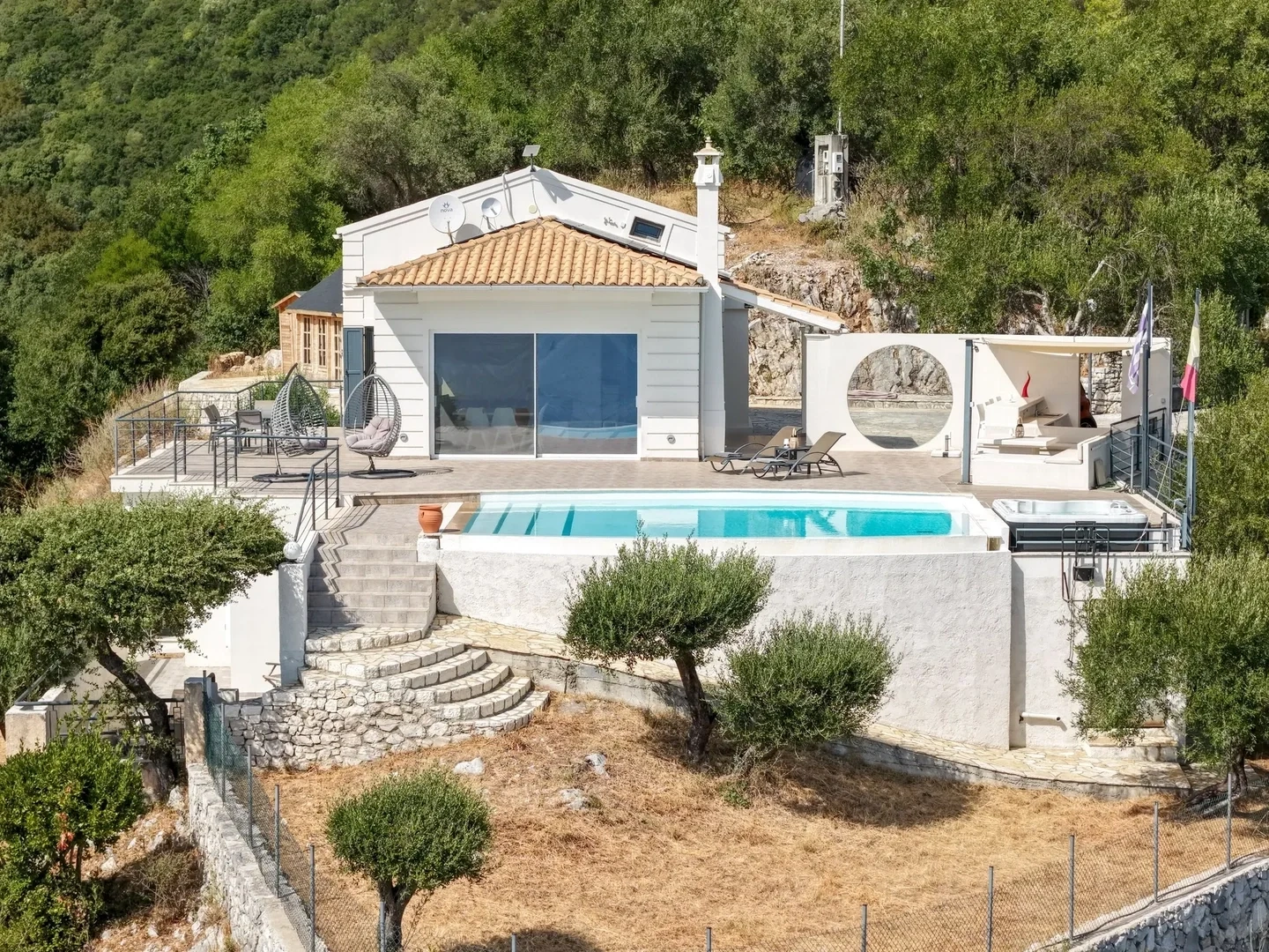2 - vente maison vue mer corfu îles ioniennes grèce