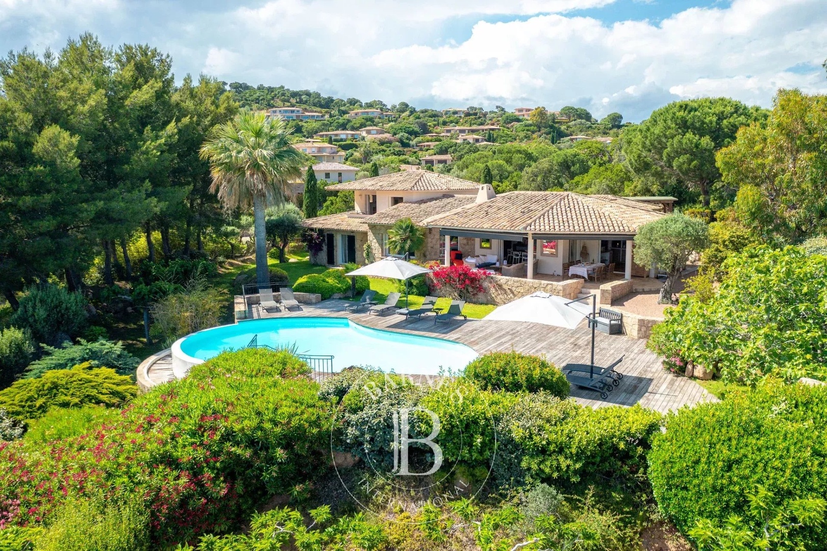 1 - sea view house for vacation rentals in sainte-lucie-de-porto-vecchio corsica (south) france