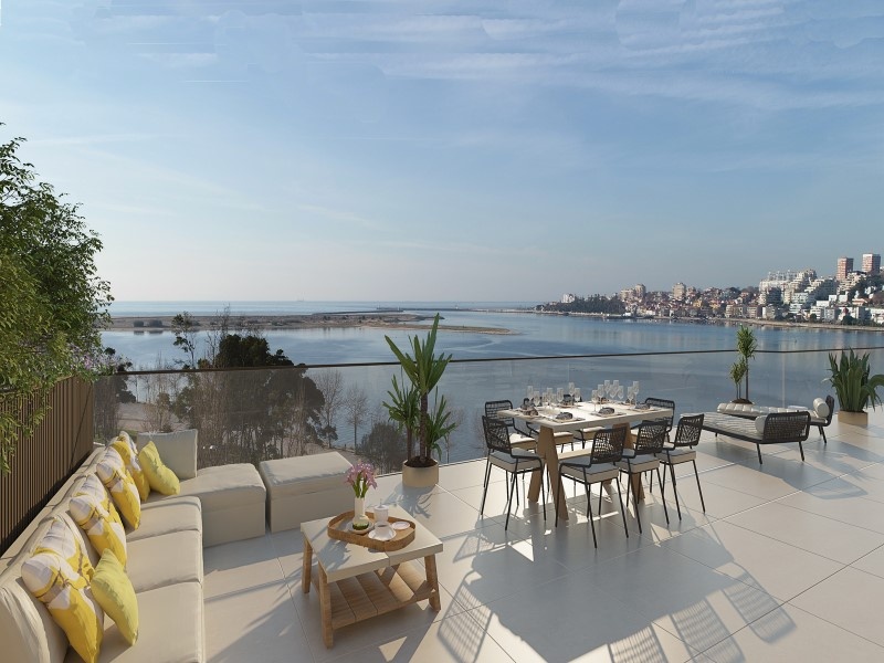 1 - sea view apartment for sale in canidelo north region portugal