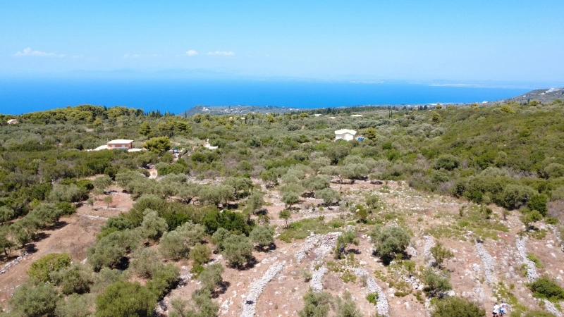 1 - vente terrain vue mer lefkada îles ioniennes grèce