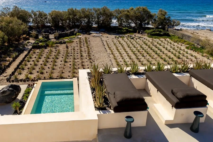 Casa fronte mare con piscina