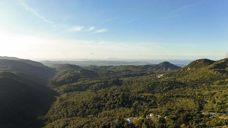 2 - vente terrain vue mer corfu îles ioniennes grèce