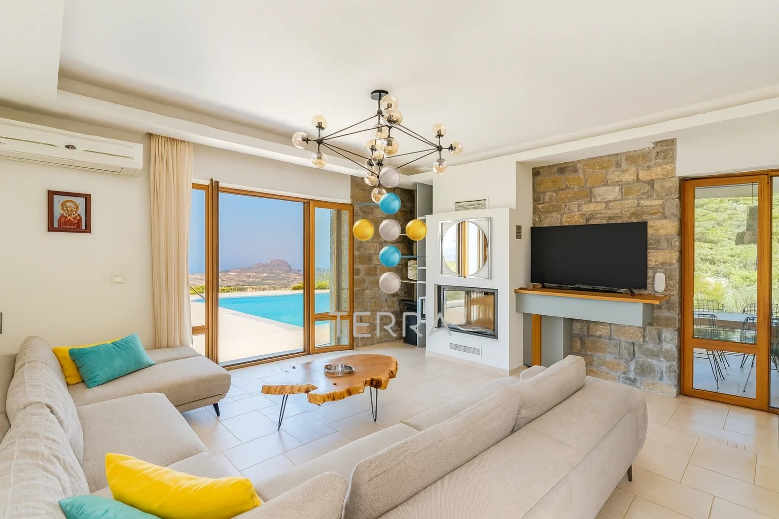 1 - vente maison vue mer asómatos crète grèce