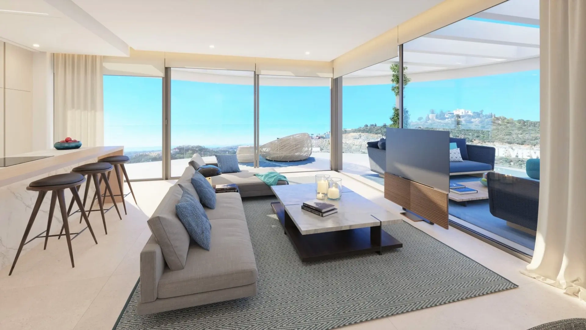 2 - venta apartamento vista al mar benahavis - costa del sol andalucía españa
