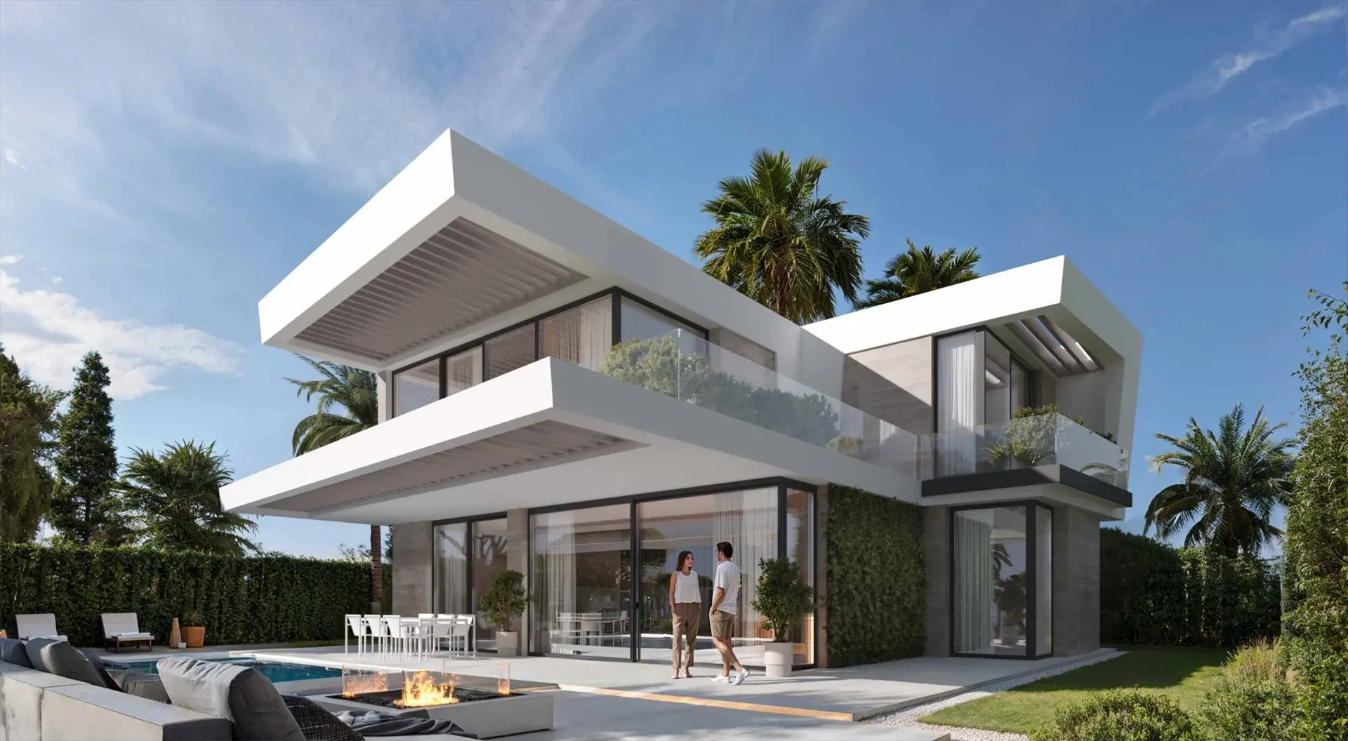 Haus meerblick mit Pool