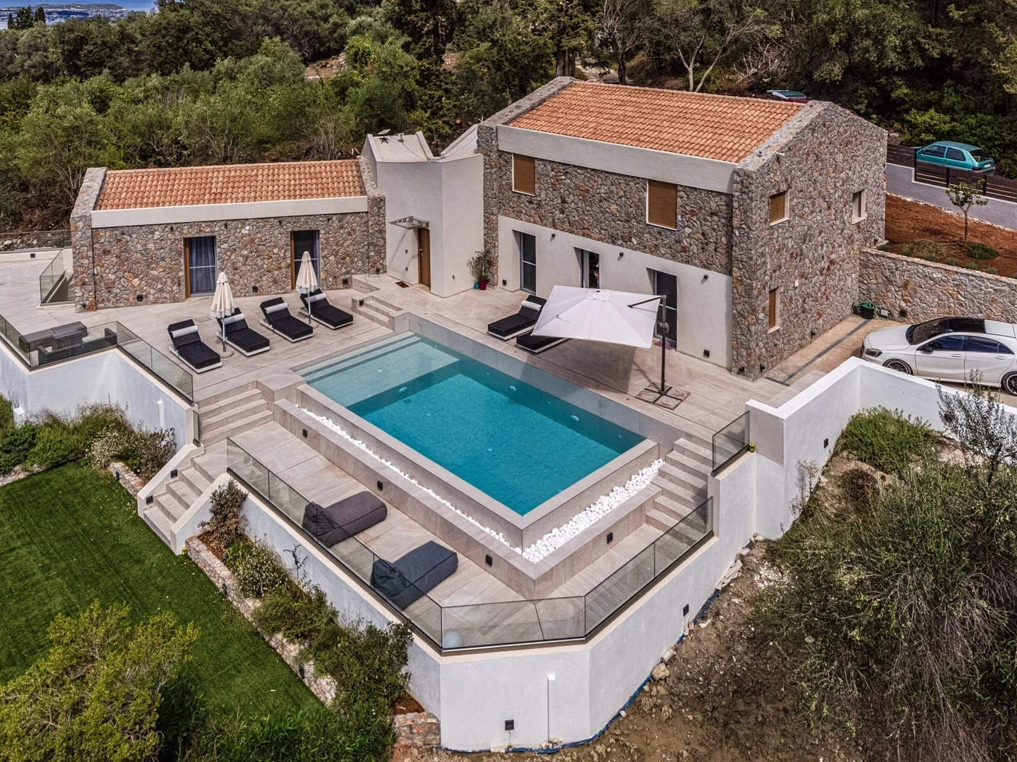 2 - vente villa vue mer corfu îles ioniennes grèce