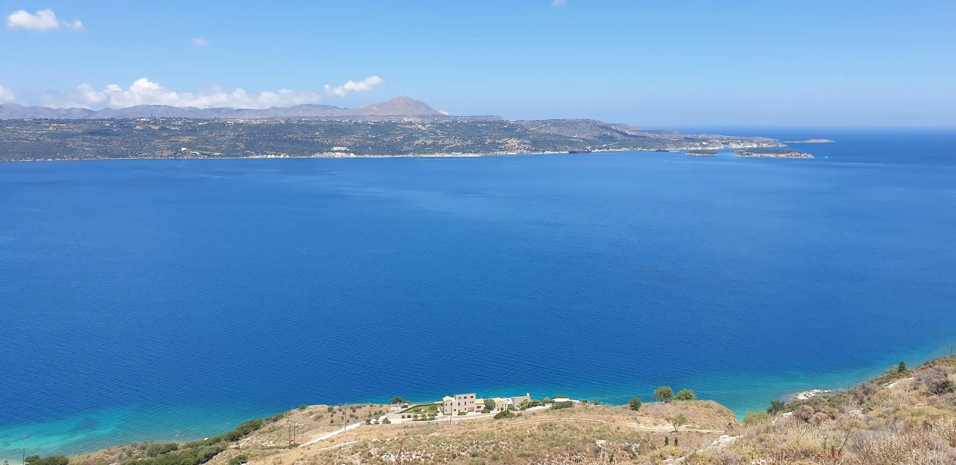 1 - vente terrain vue mer megála choráfia crète grèce