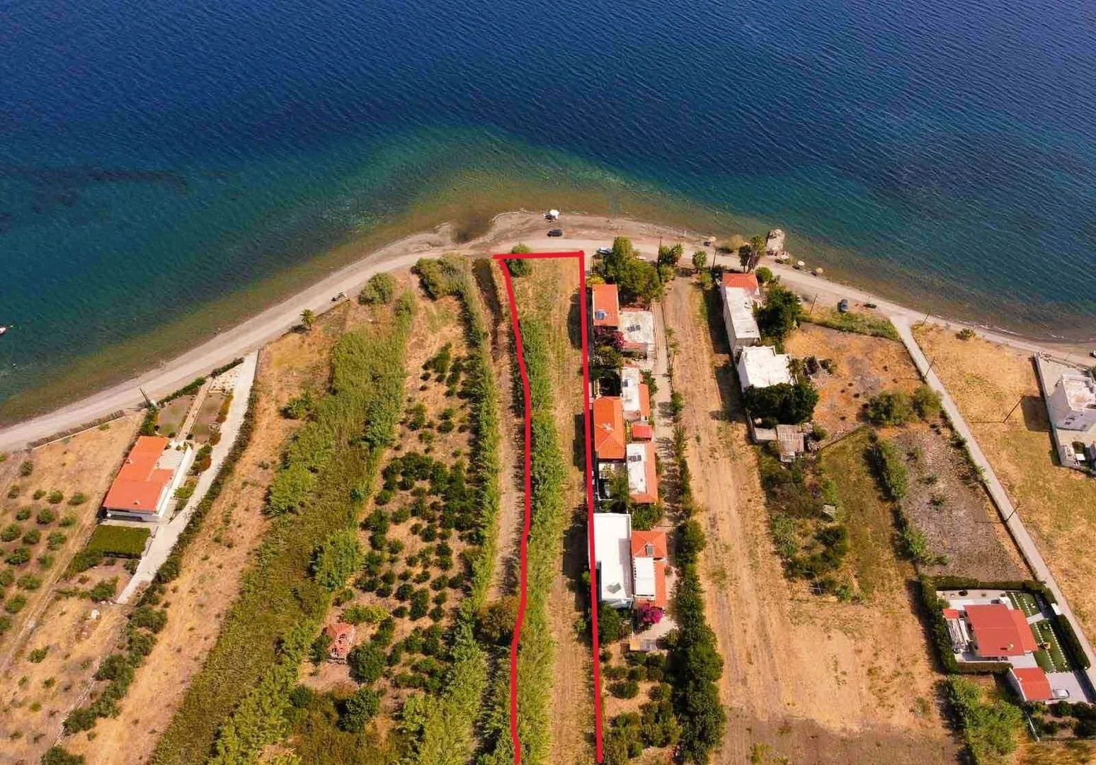 1 - venta terreno frente al mar kalloni ática grecia