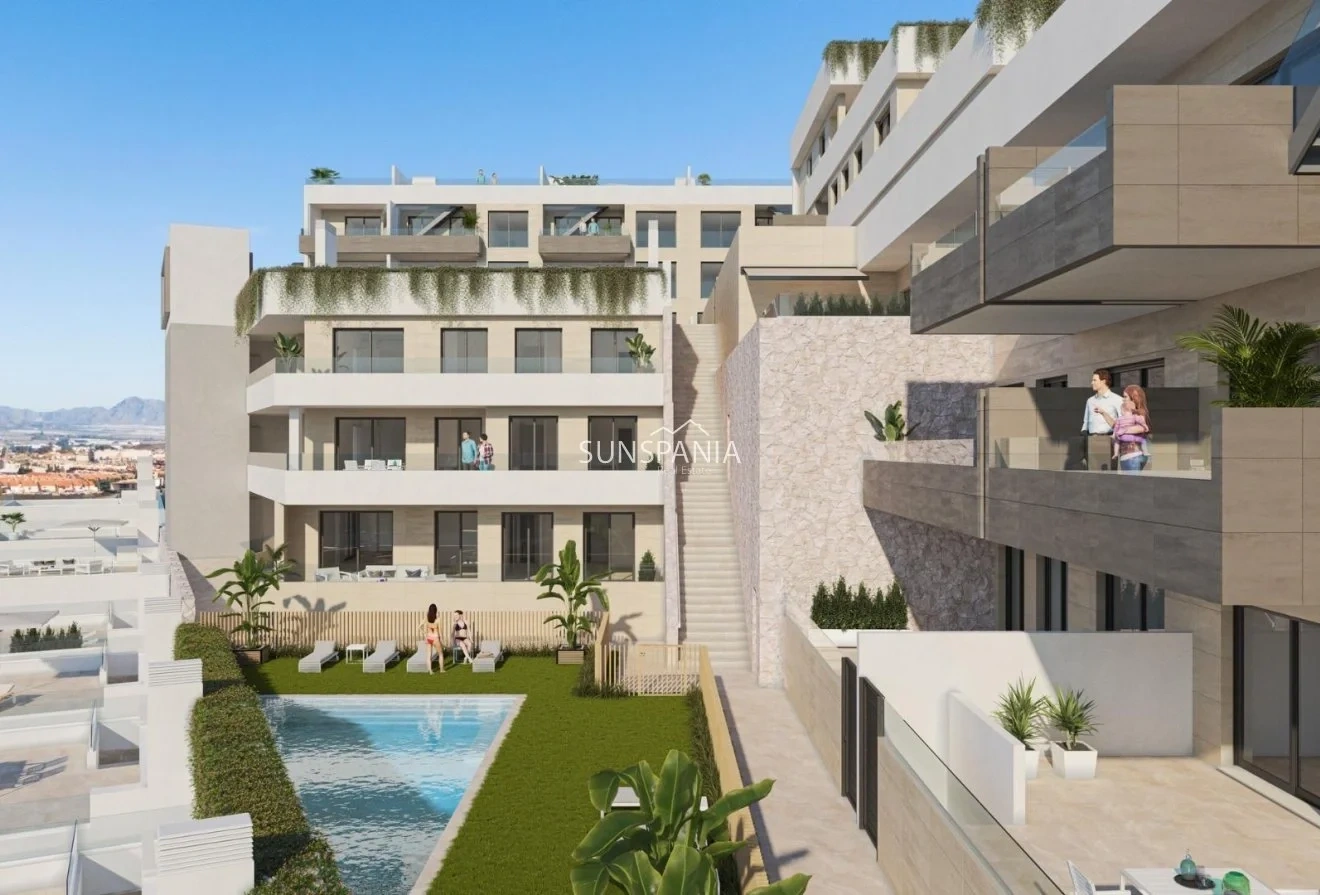 2 - verkoop appartement strand to voet aguilas region of murcia spanje