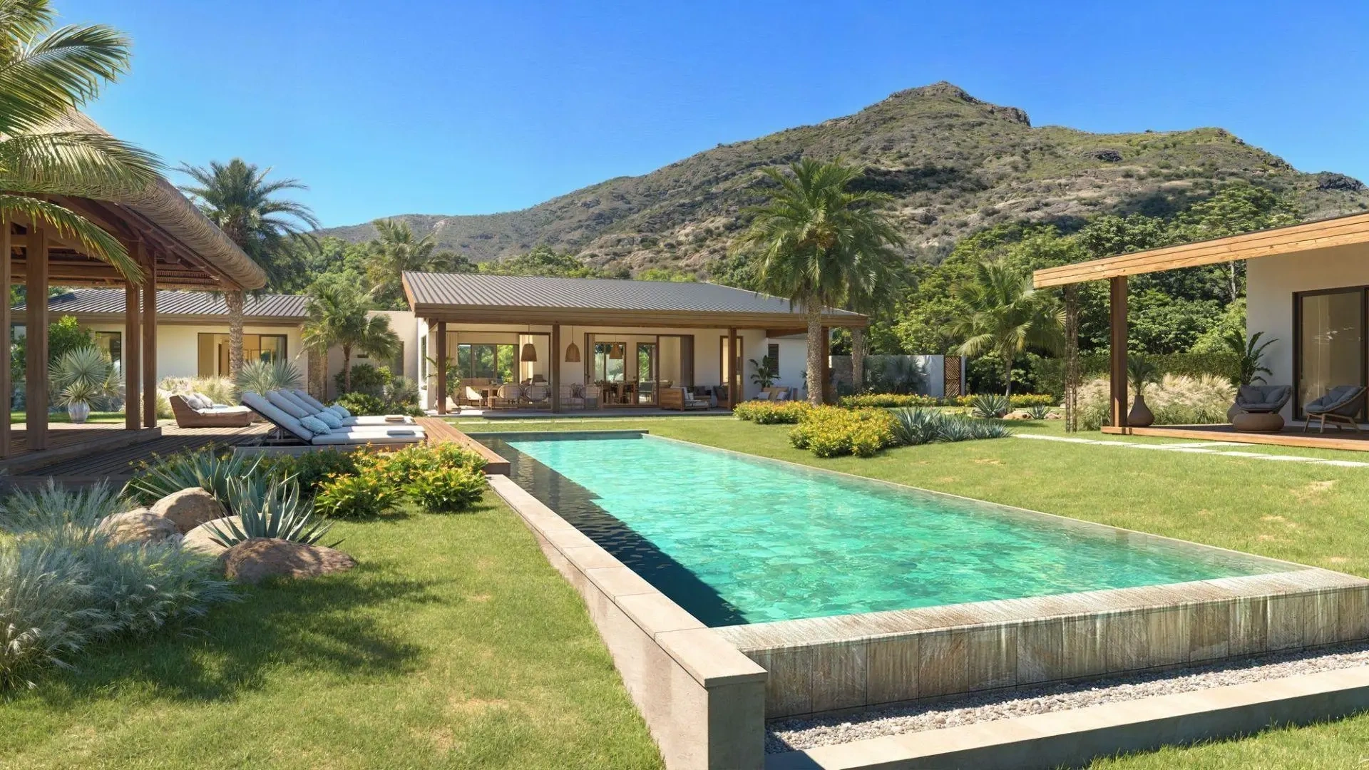 1 - vente villa tamarin rivière noire île maurice