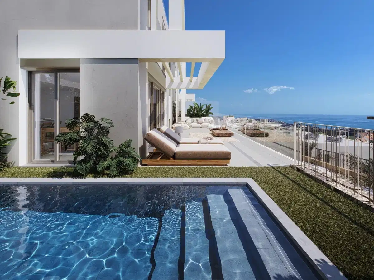 1 - venta casa vista al mar mijas andalucía españa