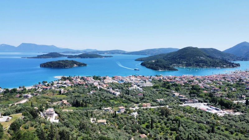 1 - продажа территория вид моря lefkada ионические острова греция