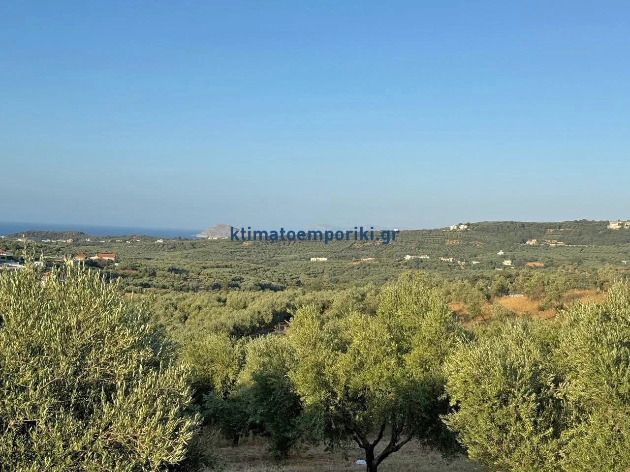 2 - sea view plot of land for sale in platanias crete greece