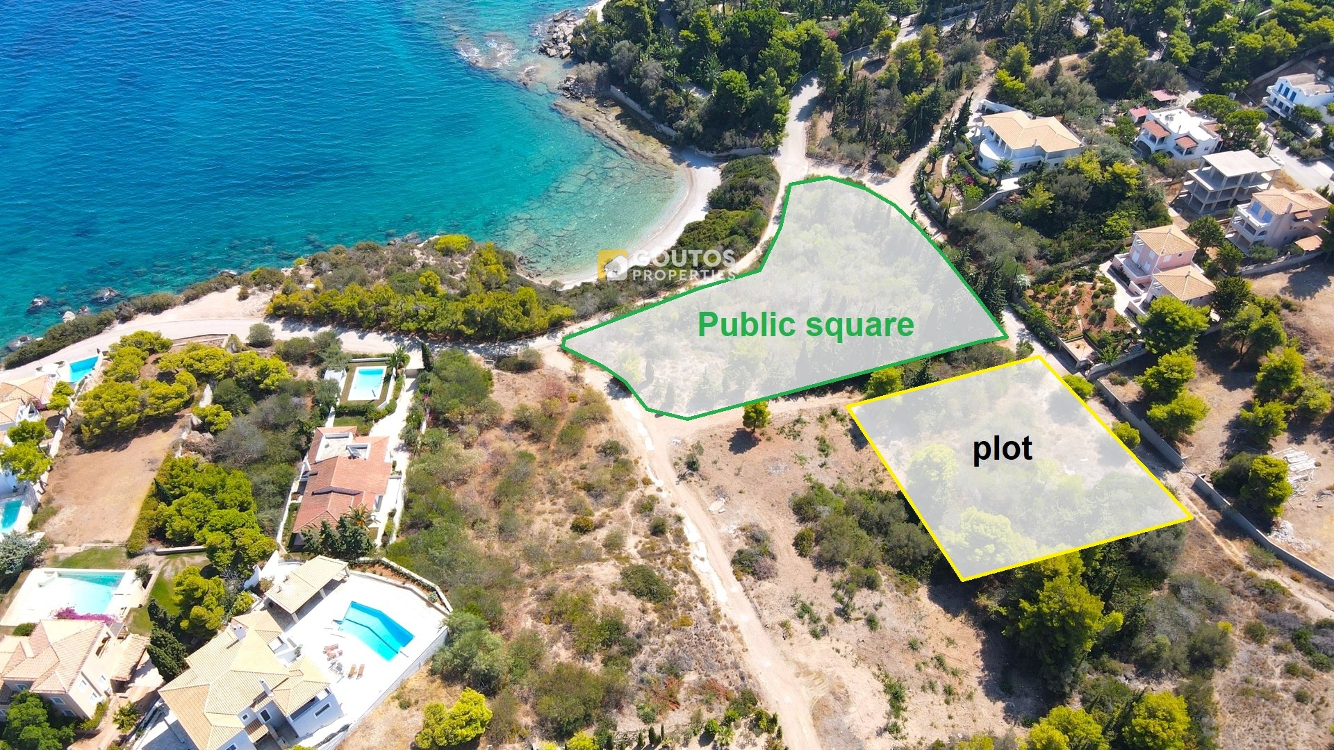 1 - venta terreno vista al mar ágios aimilianós peloponeso grecia