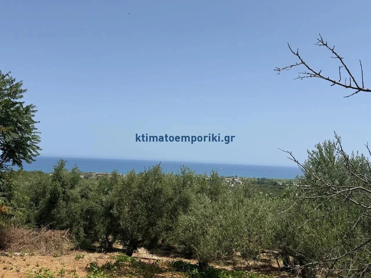 1 - sea view plot of land for sale in módi crete greece