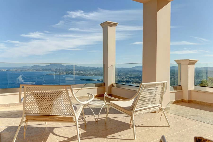 1 - vente villa vue mer corfu îles ioniennes grèce