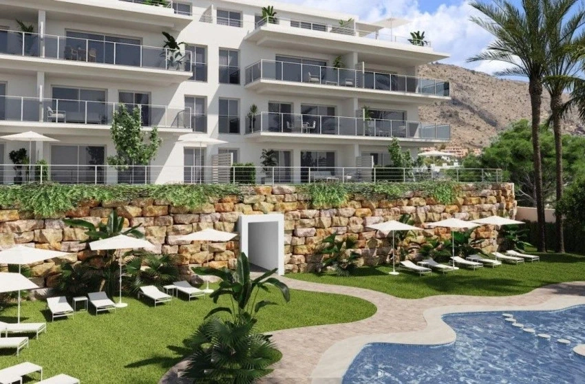 1 - verkoop appartement uitzicht op zee finestrat - costa blanca valencian community spanje