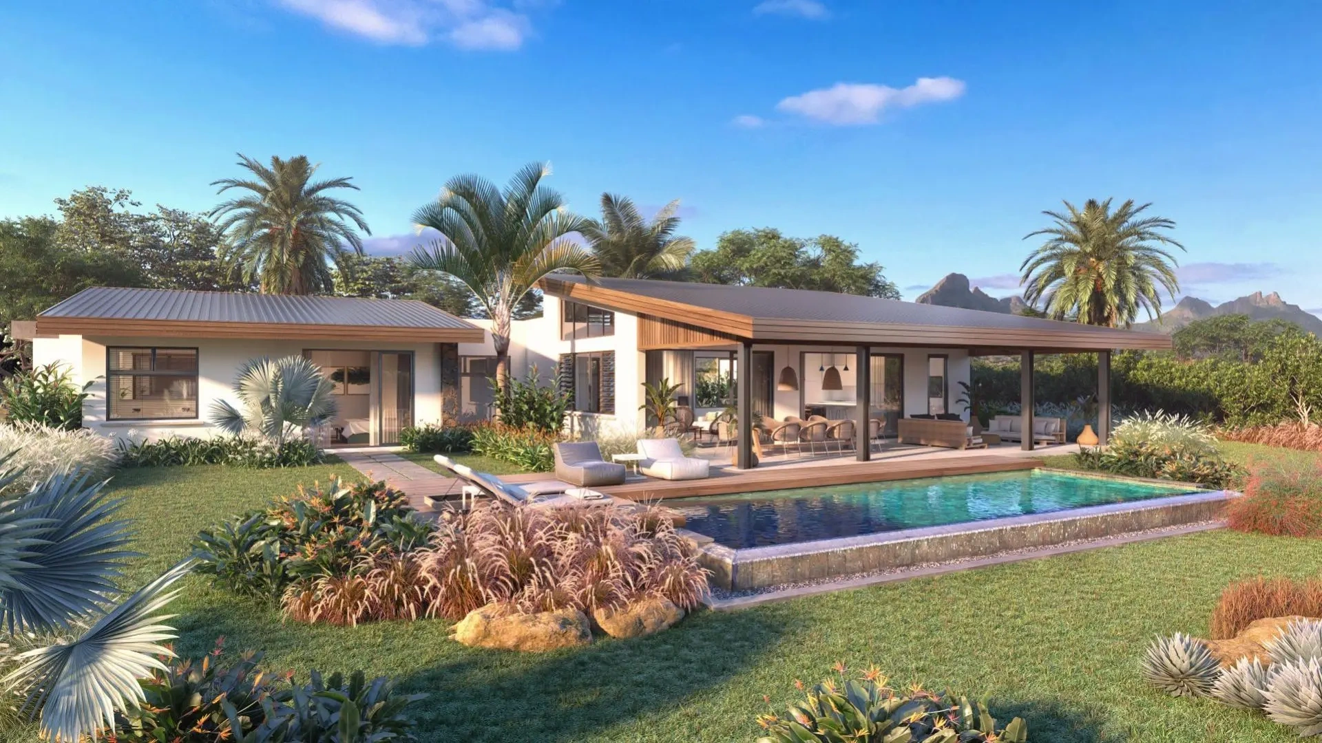 1 - vente villa tamarin rivière noire île maurice