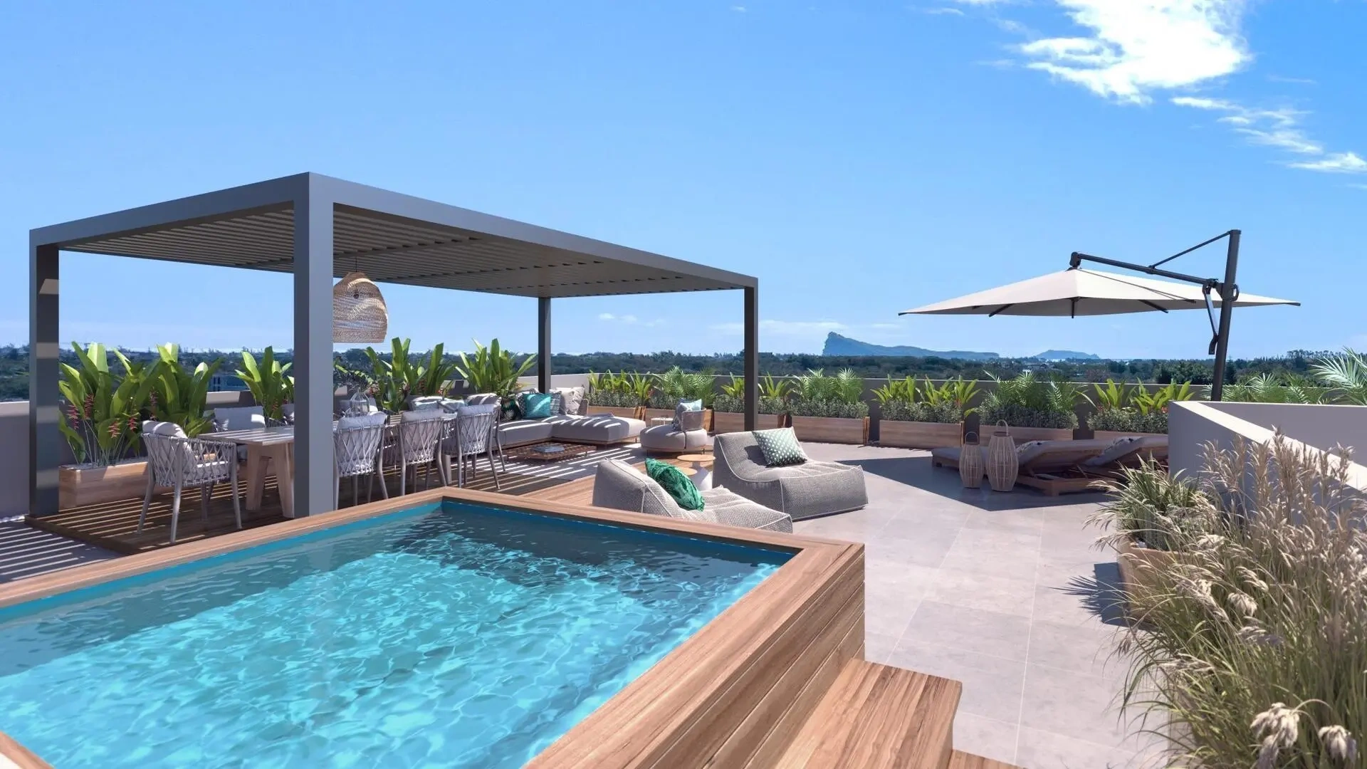 1 - venta apartamento vista al mar grand baie rivière du rempart mauricio