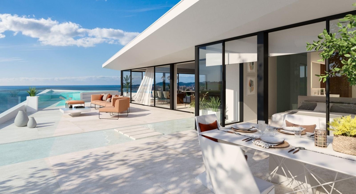 1 - venda apartamento vista de mar benalmadena - costa del sol andaluzia espanha
