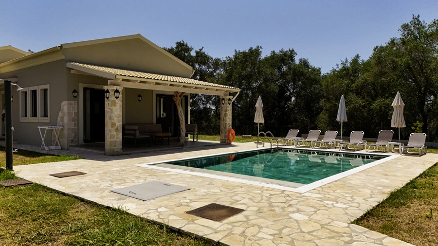 1 - vente villa karousádes îles ioniennes grèce