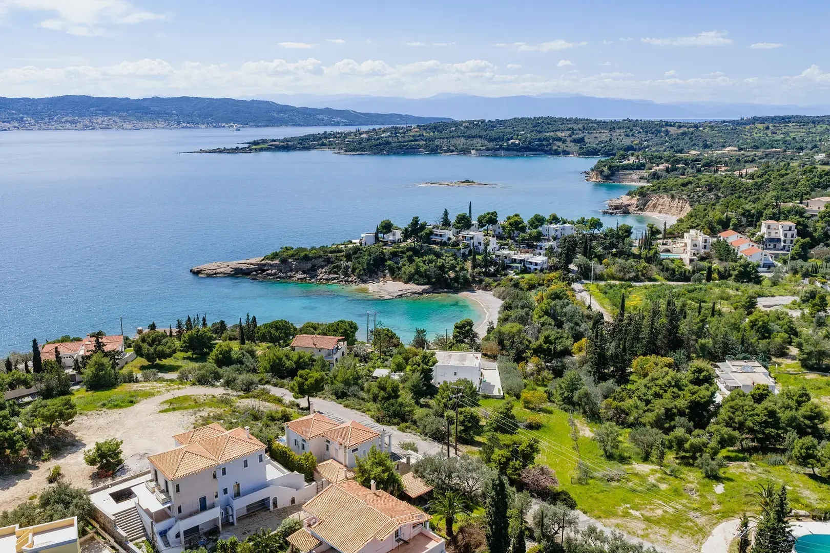 1 - vente terrain vue mer porto cheli péloponnèse grèce