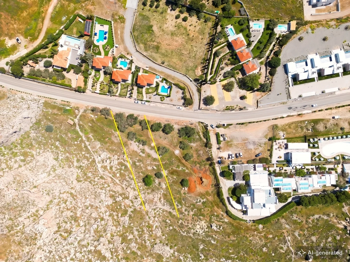 2 - verkoop terrein líndos zuid-egeïsche eilanden griekenland