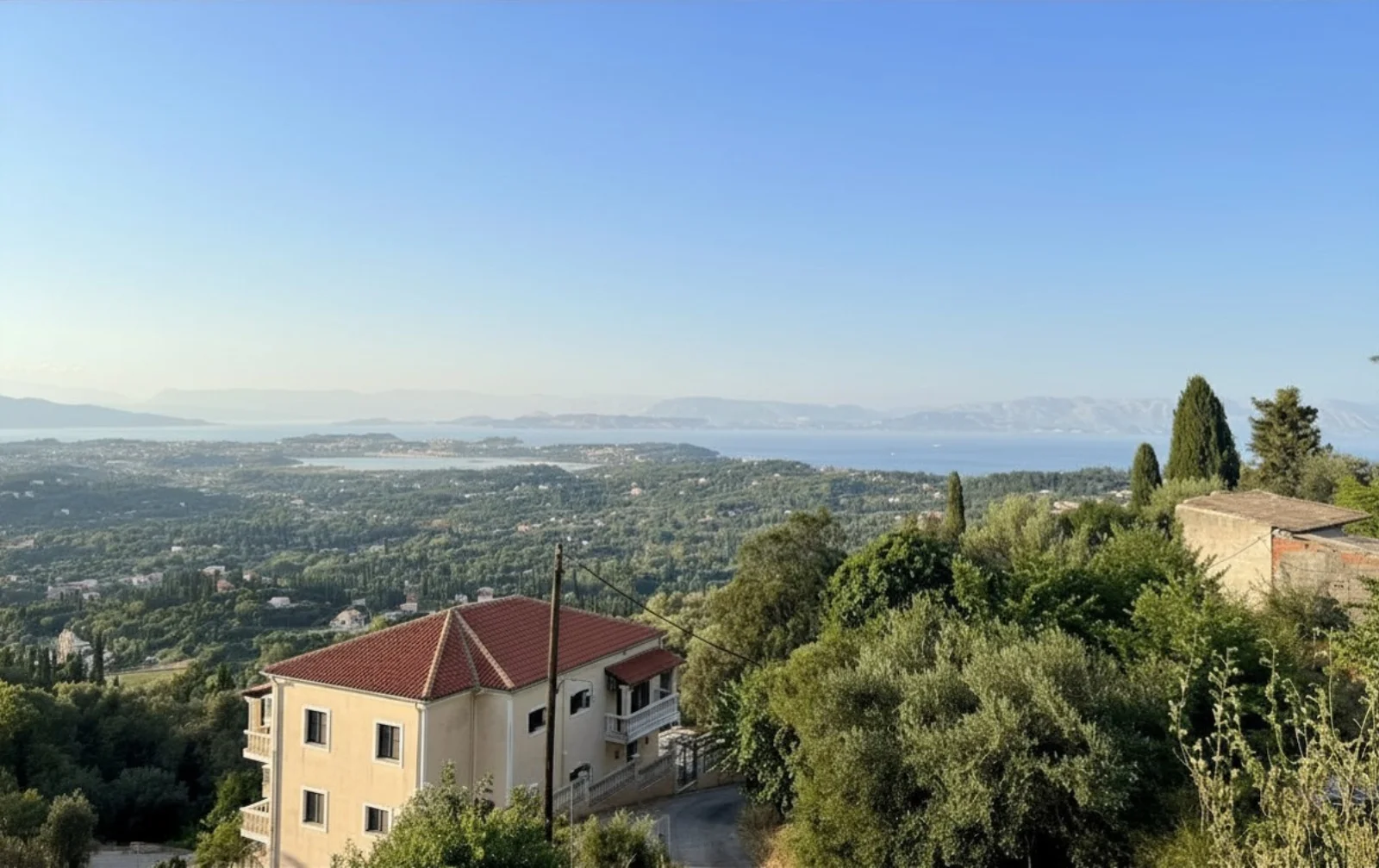 1 - sea view plot of land for sale in corfu ionian islands greece