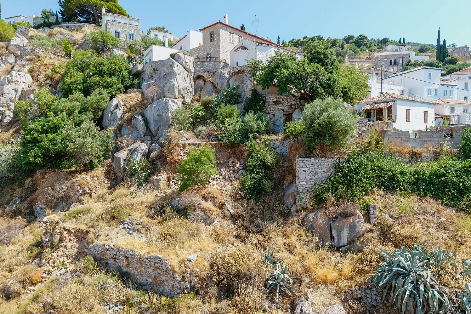 2 - sea view plot of land for sale in hydra attica greece