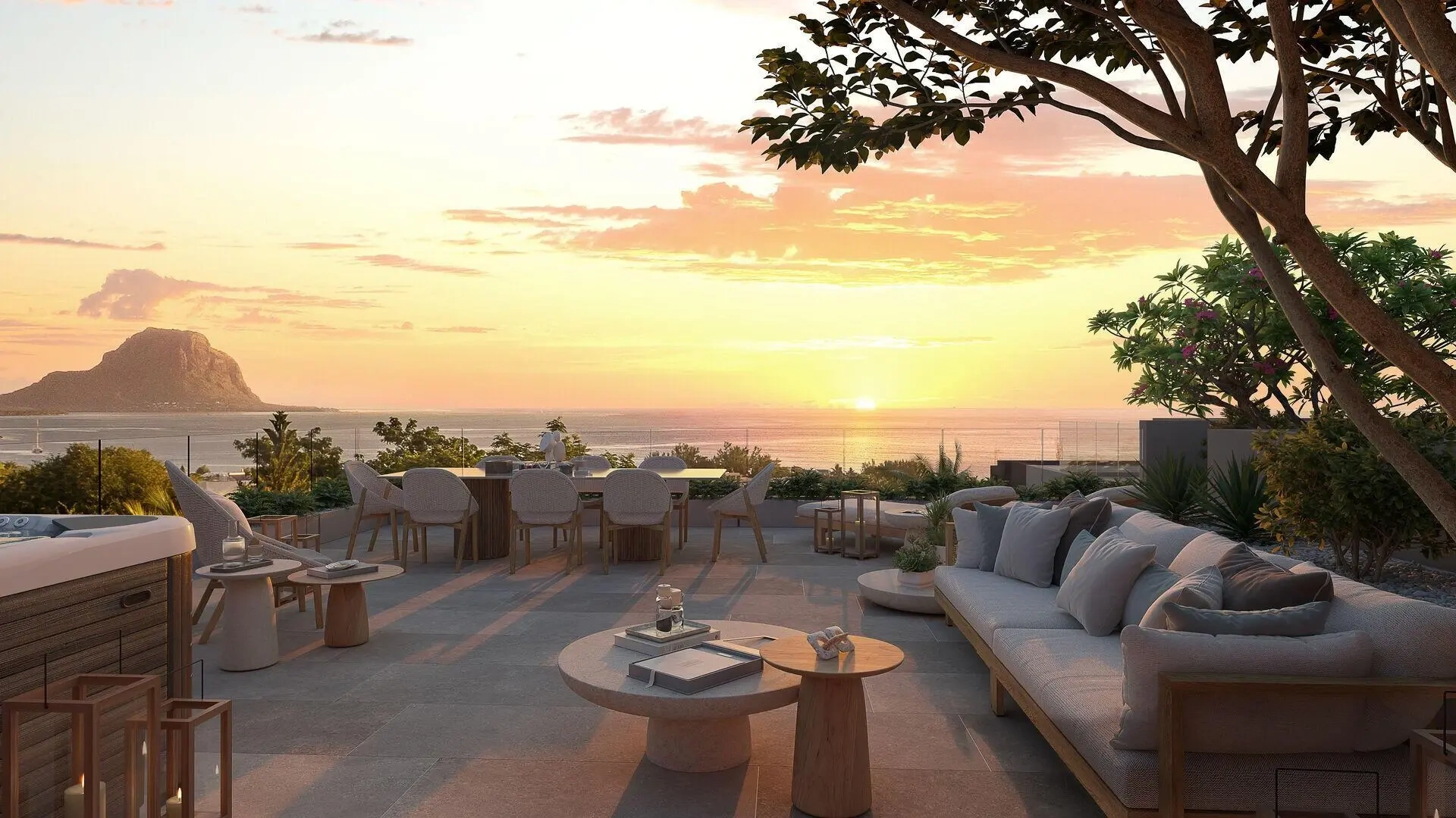 2 - sea view apartment for sale in tamarin rivière noire mauritius