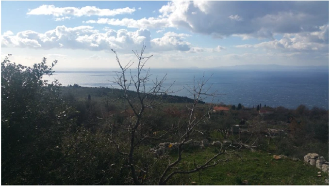 2 - vente terrain vue mer nomitsís péloponnèse grèce