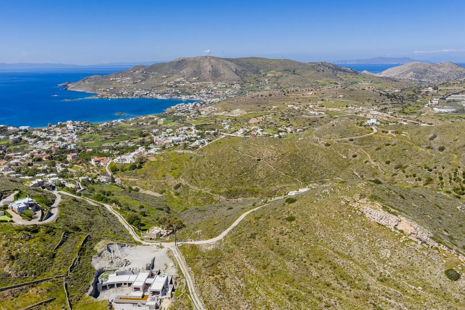 2 - vendita terreno vista mare siro - cicladi egeo meridionale grecia