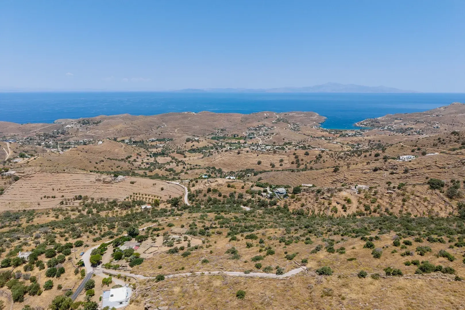 1 - sea view plot of land for sale in kea - cyclades south aegean greece