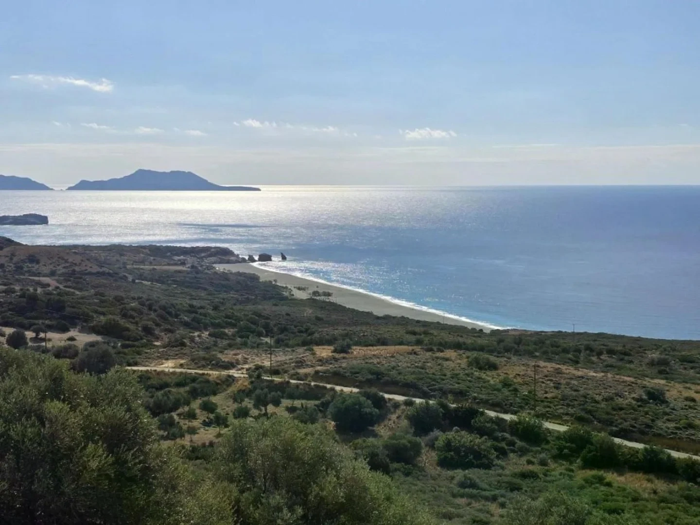 1 - vente terrain vue mer agia paraskevi (rethymnon) crète grèce