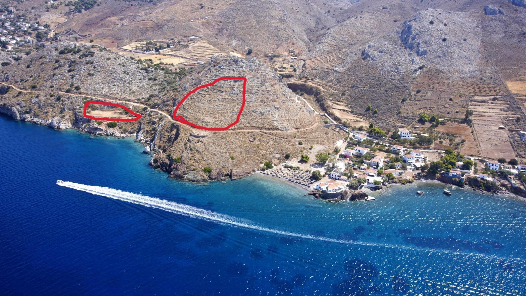 1 - venta terreno frente al mar hydra ática grecia