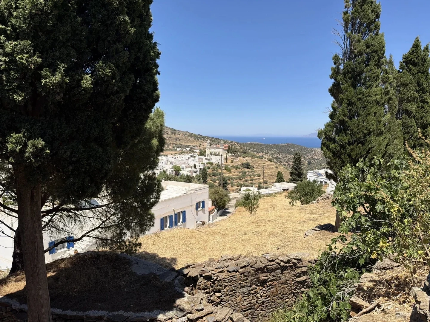 1 - verkoop terrein uitzicht op zee paros - cycladen zuid-egeïsche eilanden griekenland