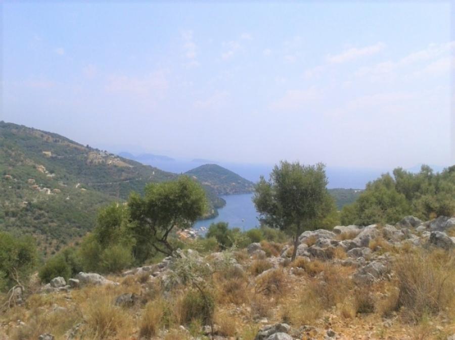 1 - vente terrain vue mer lefkada îles ioniennes grèce