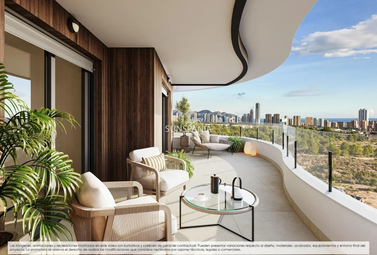 1 - продажа квартира вид моря finestrat - costa blanca валенсия испания