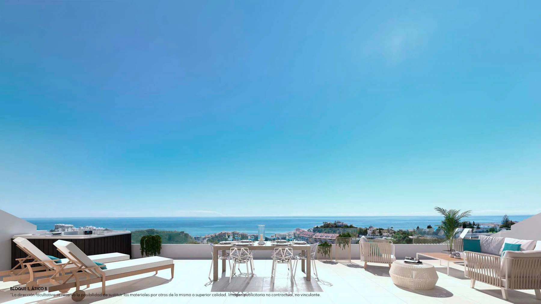 1 - venda apartamento vista de mar fuengirola - costa del sol andaluzia espanha