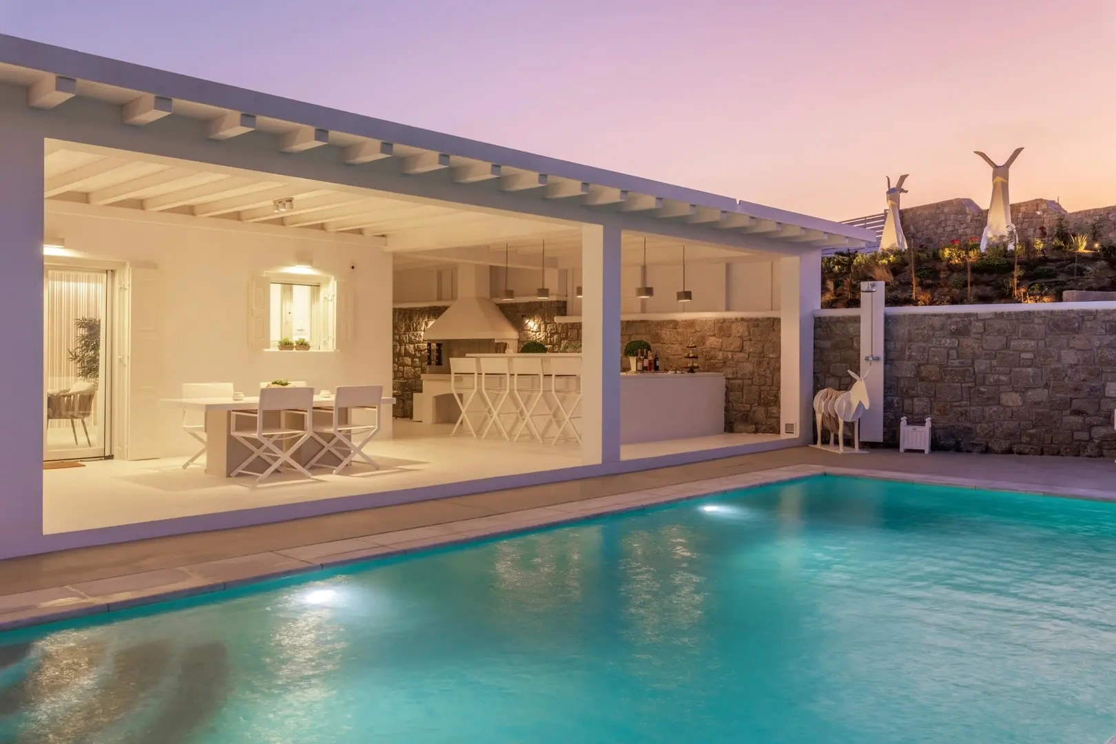 1 - vente maison pieds dans l'eau mykonos - cyclades egée méridionale grèce