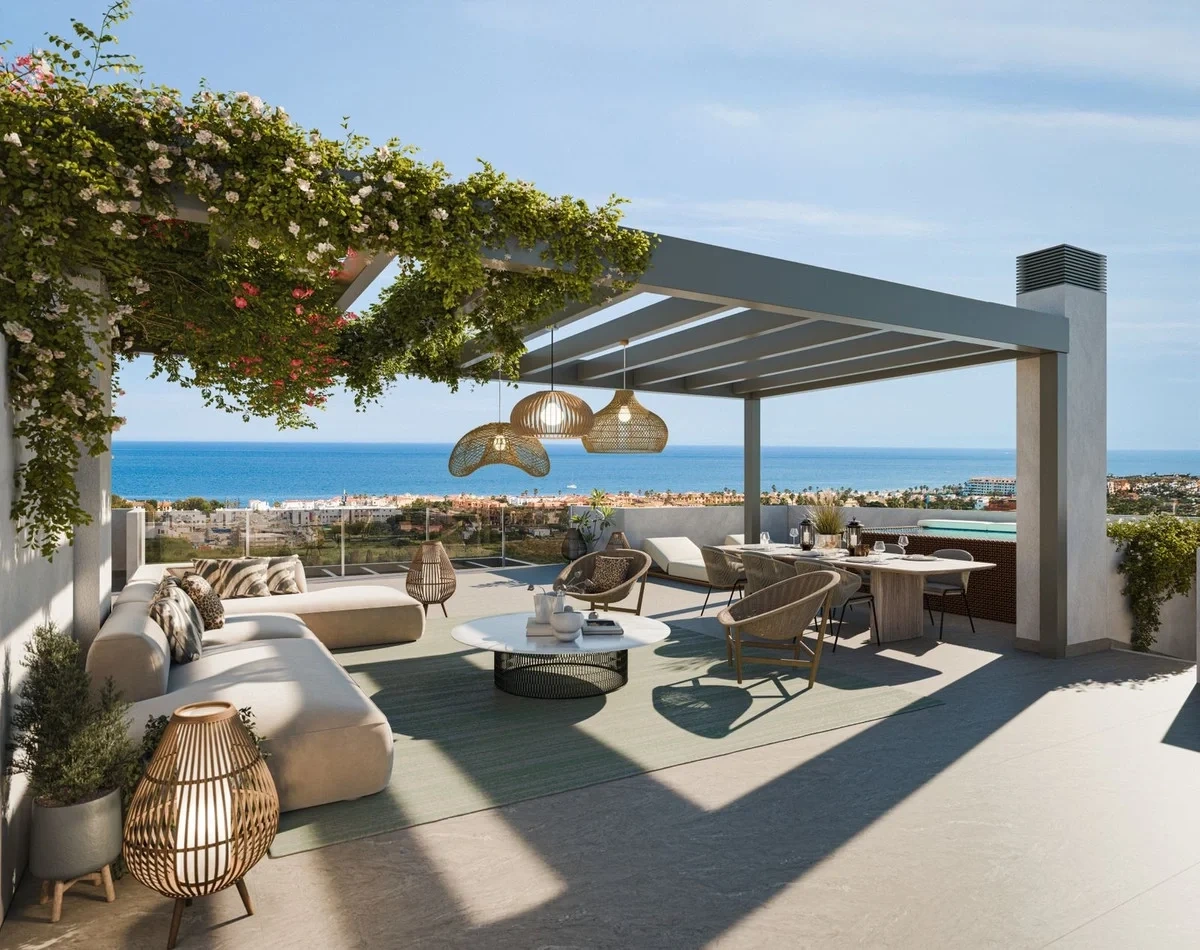 1 - продажа квартира вид моря casares - costa del sol андалусия испания