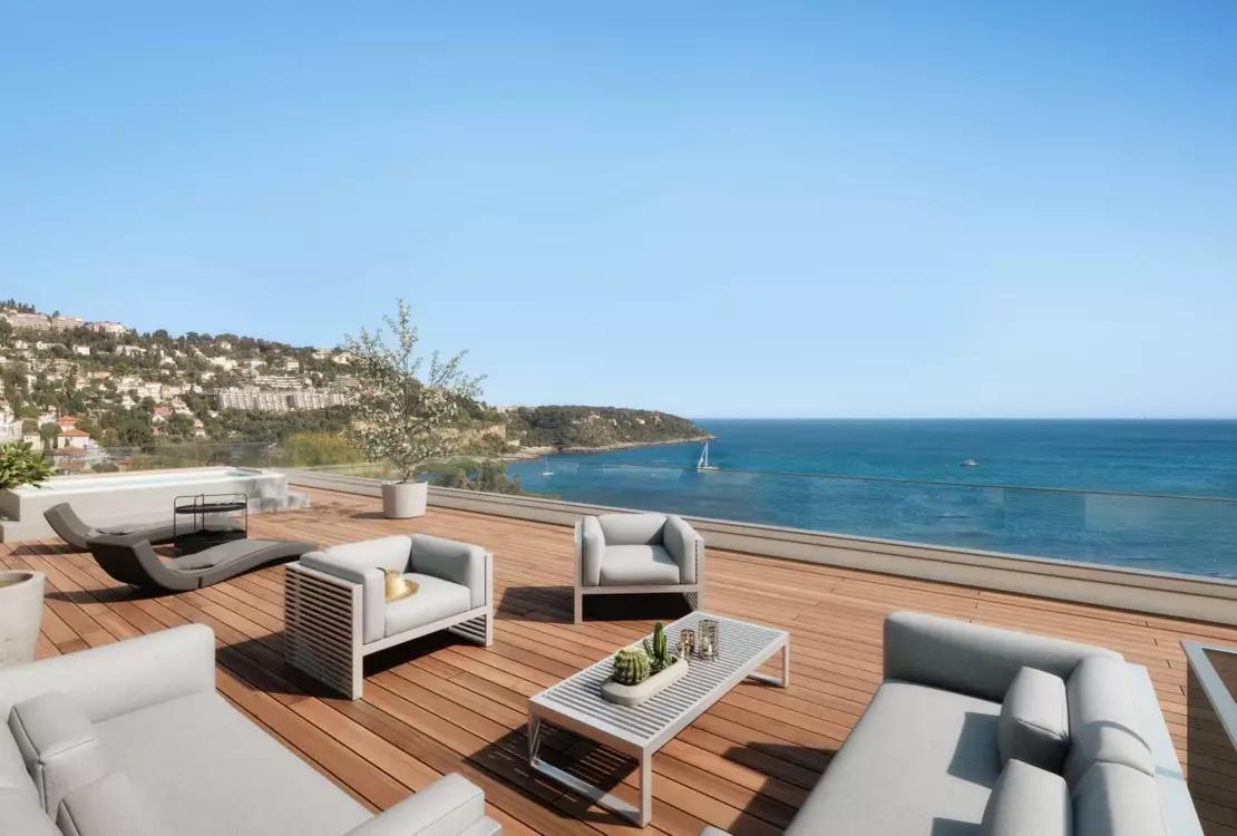 1 - venda apartamento vista de mar roquebrune-cap-martin alpes-maritimes frança